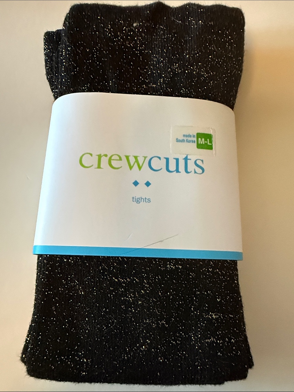 Crewcuts Black Sparkle Tights